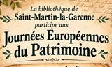 Samedi 19 septembre - Journées européennes du patrimoine